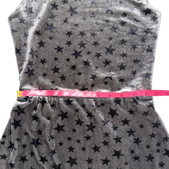 Revolve By The Way Velvet Silver Grey Star Bodycon Backless Mini Dress Size S - Picture 11 of 15